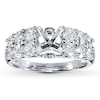 Thumbnail Image 1 of Previously Owned Diamond Ring Setting 1-3/8 ct tw Round-cut 14K White Gold