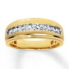 Thumbnail Image 1 of Previously Owned Men's Wedding Band 1/2 ct tw Diamonds 10K Yellow Gold