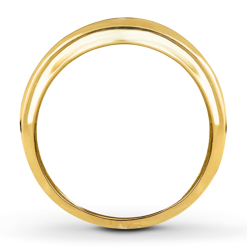 Main Image 2 of Previously Owned Men's Wedding Band 1/2 ct tw Diamonds 10K Yellow Gold