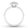 Thumbnail Image 2 of Previously Owned Oval Diamond Engagement Ring 5/8 ct tw 14K White Gold
