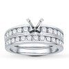 Thumbnail Image 1 of Previously Owned Colorless Diamond Bridal Setting 7/8 ct tw Round 14K White Gold