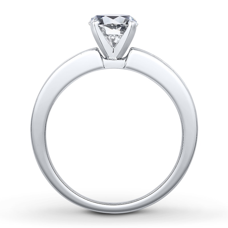 Main Image 2 of Previously Owned Colorless Diamond Bridal Setting 7/8 ct tw Round 14K White Gold