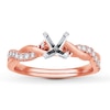 Thumbnail Image 1 of Previously Owned Colorless Diamond Ring Setting 1/4 ct tw Round 14K Rose Gold