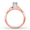 Thumbnail Image 2 of Previously Owned Colorless Diamond Ring Setting 1/4 ct tw Round 14K Rose Gold