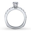 Thumbnail Image 3 of Previously Owned Hearts Desire Ring Setting 3/4 ct tw Diamonds 18K White Gold/Platinum
