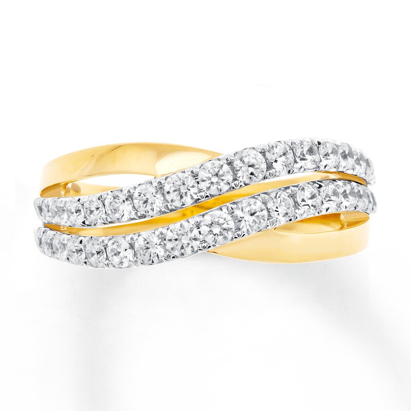 Main Image 4 of Previously Owned Diamond Ring 7/8 ct tw Round-cut 14K Yellow Gold