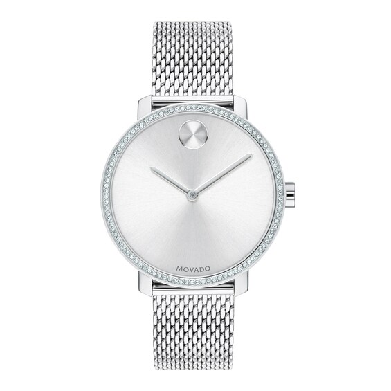 Previously Owned Movado Bold Womens Stainless Steel Watch 3600655