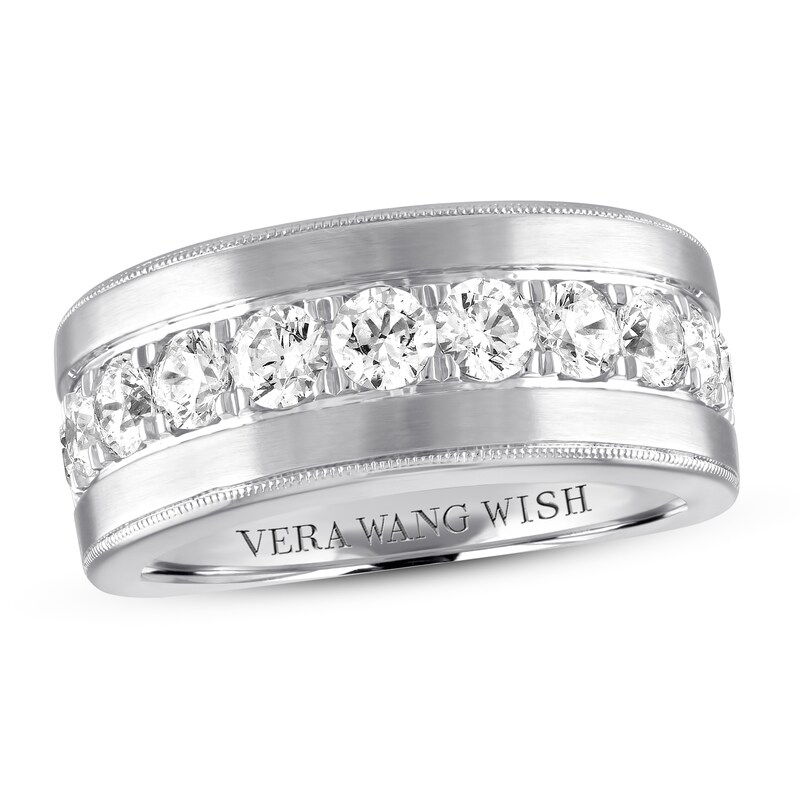 Main Image 1 of Previously Owned Vera Wang WISH Men's Diamond Band 2 carat tw 14K White Gold
