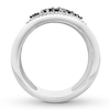 Thumbnail Image 2 of Previously Owned Black Diamond Scattered Ring 1/3 carat tw 10K White Gold