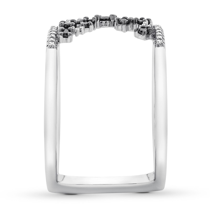 Main Image 3 of Previously Owned Black Diamond Scattered Ring 1/3 carat tw 10K White Gold