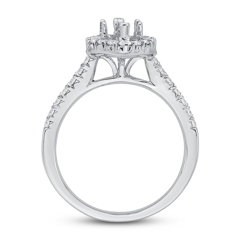 Main Image 2 of Previously Owned Diamond Engagement Ring Setting 1/2 ct tw 14K White Gold