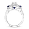 Thumbnail Image 2 of Previously Owned Vera Wang WISH Ring 1 ct tw Diamonds & Sapphires 14K White Gold