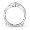 Thumbnail Image 2 of Previously Owned Natural Sapphire Enhancer Ring 1/5 ct tw Diamonds 14K White Gold
