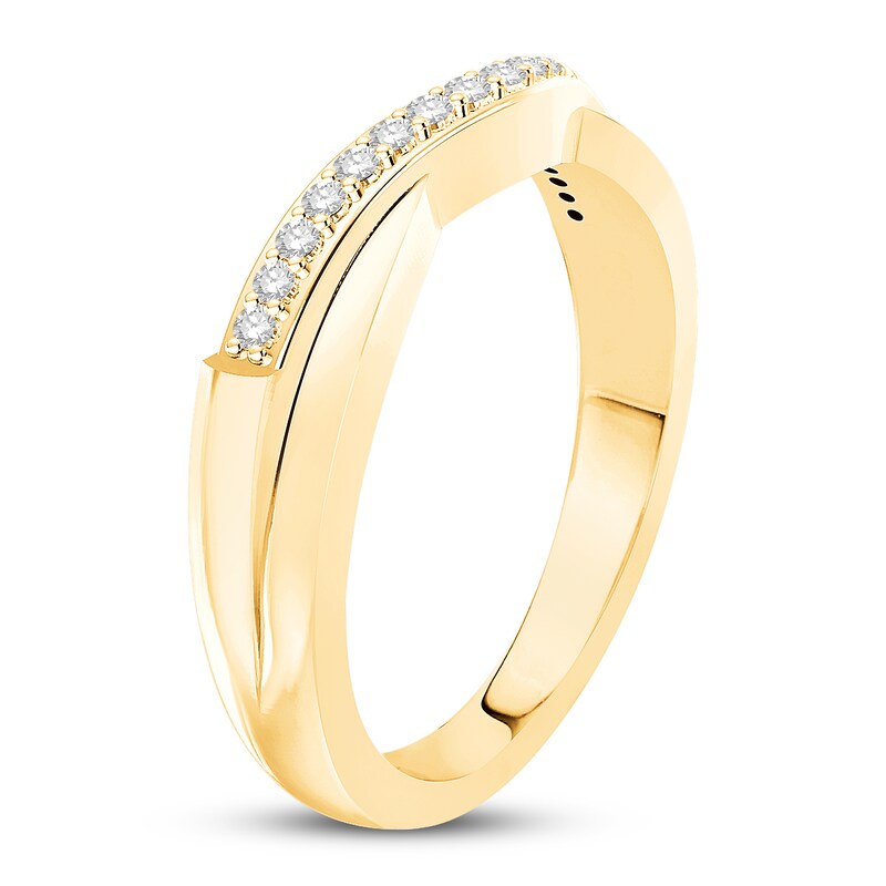 Main Image 2 of Previously Owned Diamond Anniversary Band 1/10 ct tw Round-cut 14K Yellow Gold