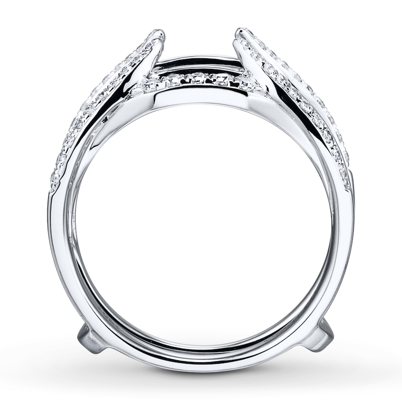 Main Image 2 of Previously Owned Diamond Enhancer Ring 1/2 ct tw Round-cut 14K White Gold