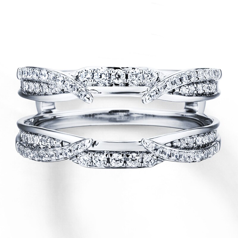 Main Image 4 of Previously Owned Diamond Enhancer Ring 1/2 ct tw Round-cut 14K White Gold
