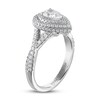 Thumbnail Image 2 of Previously Owned Vera Wang WISH Diamond Engagement Ring 1 ct tw Pear-shaped/Round 14K White Gold