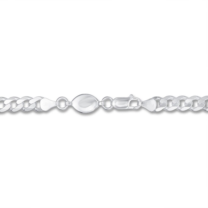 Main Image 2 of Previously Owned  Curb Chain Necklace Sterling Silver 22"