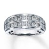 Thumbnail Image 1 of Previously Owned Diamond Men's Band 3/4 ct tw Round-cut 10K White Gold