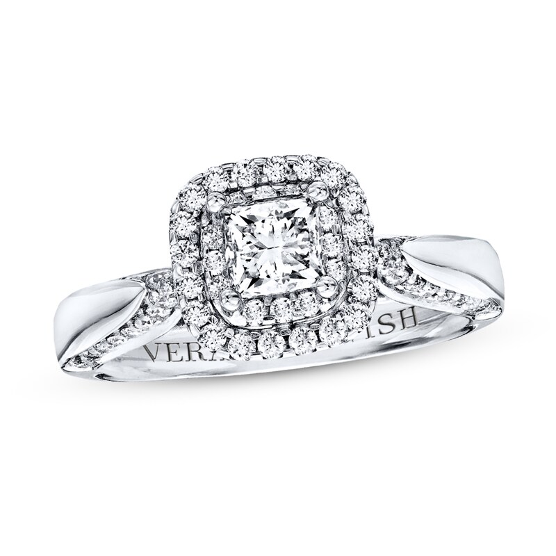 Main Image 1 of Previously Owned Vera Wang WISH 7/8 Carat tw Diamonds 14K White Gold Ring
