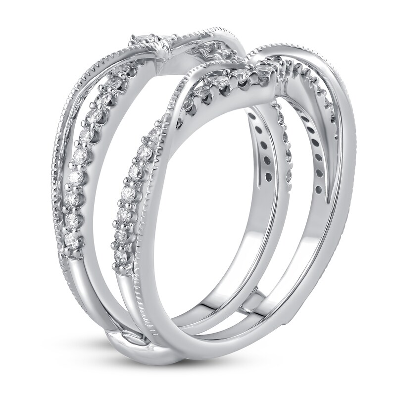 Main Image 2 of Previously Owned Diamond Enhancer Ring 3/8 ct tw Round 14K White Gold
