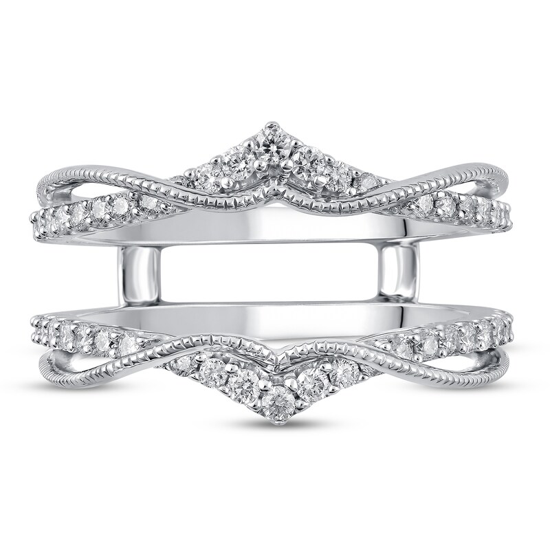 Main Image 3 of Previously Owned Diamond Enhancer Ring 3/8 ct tw Round 14K White Gold