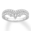 Thumbnail Image 1 of Previously Owned Diamond Enhancer Ring 1/2 ct tw Round-cut 14K White Gold