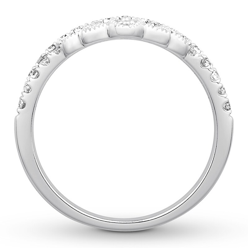 Main Image 2 of Previously Owned Diamond Enhancer Ring 1/2 ct tw Round-cut 14K White Gold