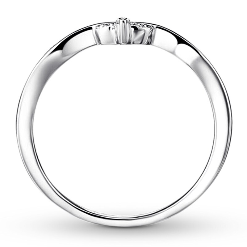 Main Image 2 of Previously Owned Contour Enhancer Ring Diamond Accents 14K White Gold