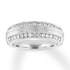 Thumbnail Image 1 of Previously Owned Men's Diamond Band 5/8 ct tw Round-cut 14K White Gold