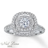 Thumbnail Image 1 of Previously Owned Diamond Engagement Ring 1-1/5 ct tw Round-Cut 14K White Gold