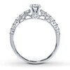 Thumbnail Image 2 of Previously Owned Diamond Ring Setting 3/8 ct tw Round-cut 14K White Gold