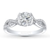 Thumbnail Image 3 of Previously Owned Natalie K Ring Setting 1/3 ct tw Diamonds 14K White Gold