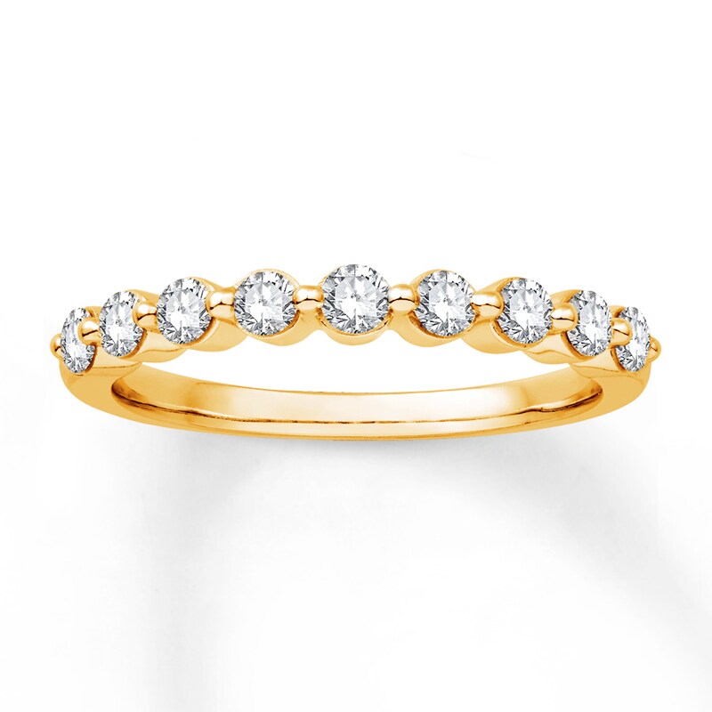 Main Image 1 of Previously Owned Diamond Anniversary Band 1/2 ct tw Round-cut 14K Yellow Gold
