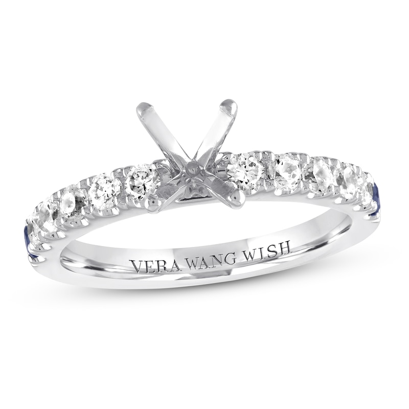 Previously Owned Vera Wang WISH Diamond Bridal Setting 7/8 ct tw 14K White Gold