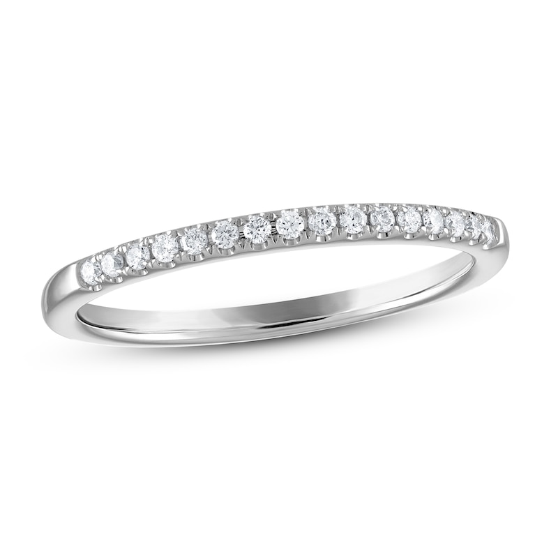 Main Image 1 of Previously Owned Diamond Wedding/Anniversary Band 1/10 ct tw Round 14K White Gold