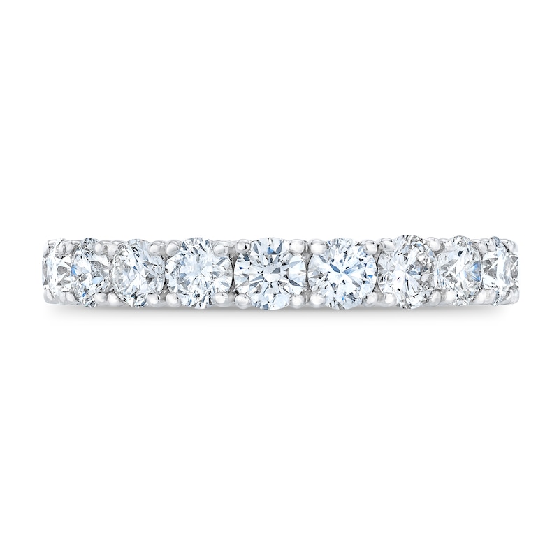 Main Image 3 of Previously Owned Royal Asscher Annemarie Diamond Wedding Band 1 3/4 ct tw Round 14K White Gold