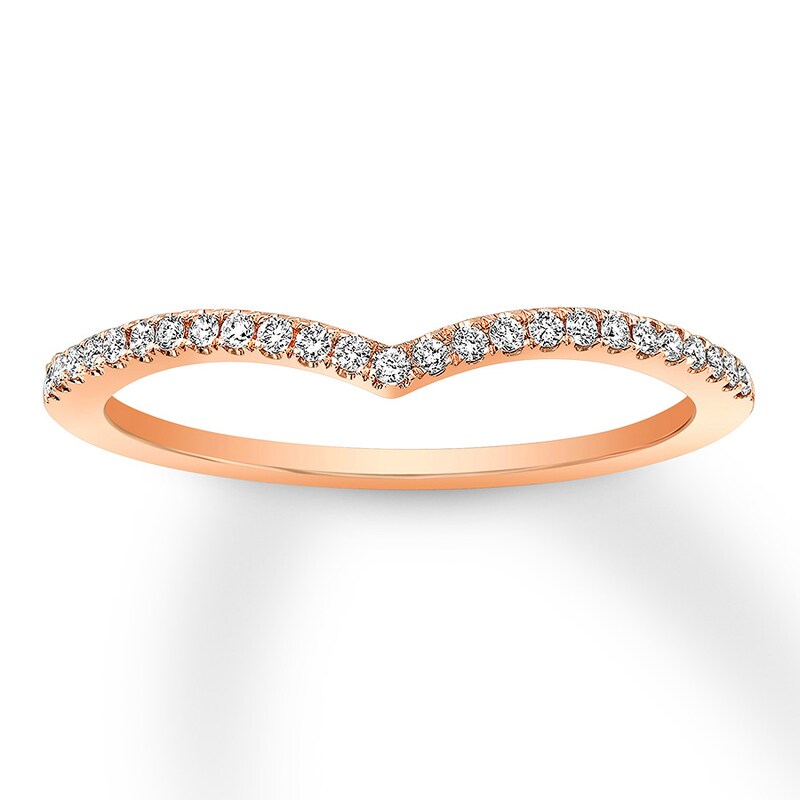 Main Image 1 of Previously Owned Natalie K Diamond Band 1/8 carat tw Round-cut 14K Rose Gold