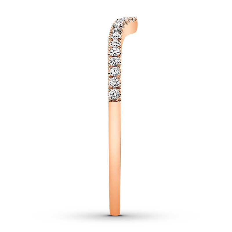 Main Image 3 of Previously Owned Natalie K Diamond Band 1/8 carat tw Round-cut 14K Rose Gold