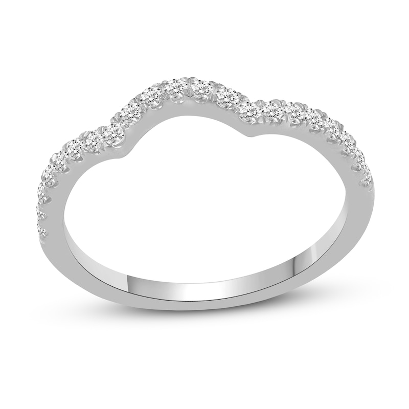 Main Image 2 of Previously Owned Diamond Wedding Band 1/2 ct tw Round 14K White Gold