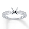 Thumbnail Image 1 of Previously Owned Colorless Diamond Ring Setting 1/2 ct tw Princess-cut 14K Gold