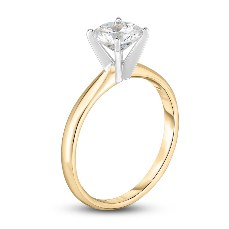 Diamond Solitaire Engagement Ring 1/5 ct tw Round 14K Yellow Gold (I2/I)