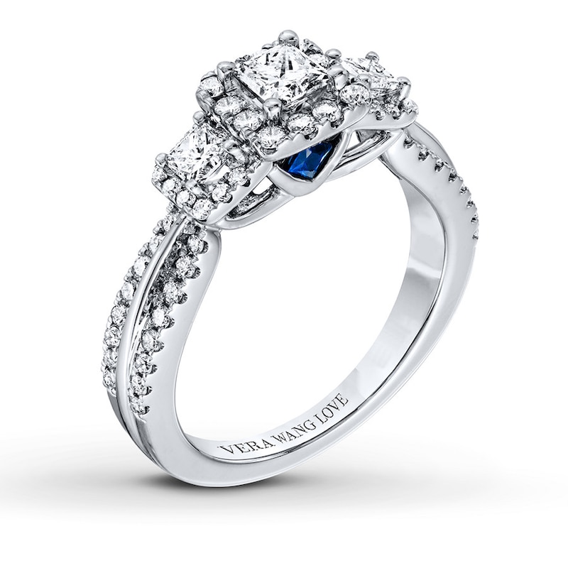 Main Image 3 of Previously Owned Vera Wang LOVE 1 Carat tw Diamonds 14K White Gold Ring