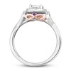 Thumbnail Image 2 of Previously Owned Diamond Promise Ring 1/6 ct tw Round 10K Two-Tone Gold