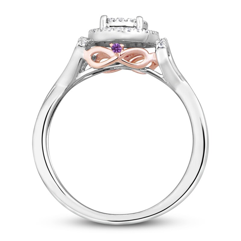 Main Image 2 of Previously Owned Diamond Promise Ring 1/6 ct tw Round 10K Two-Tone Gold