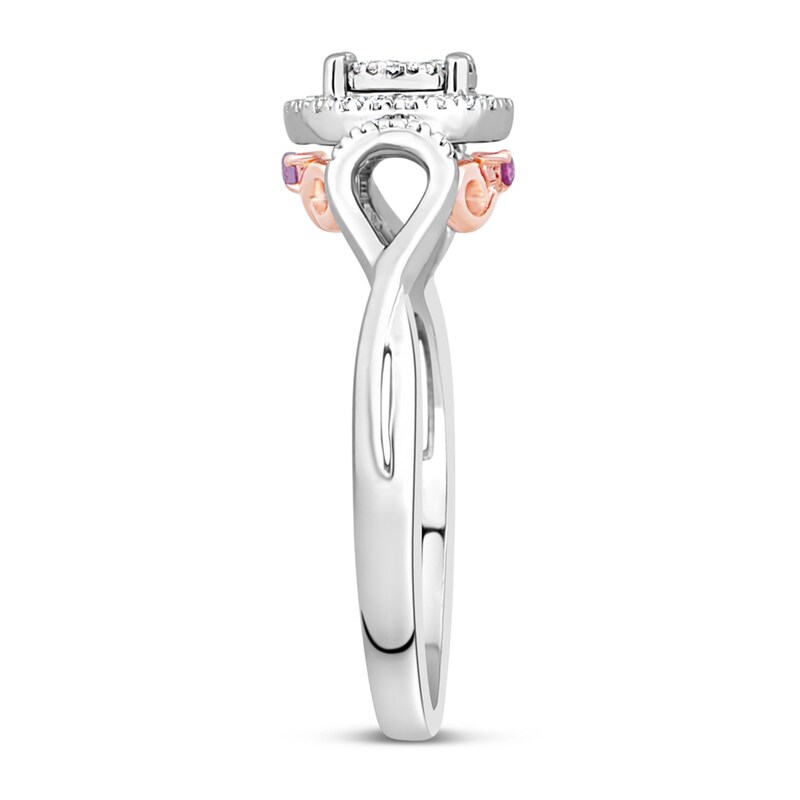 Main Image 3 of Previously Owned Diamond Promise Ring 1/6 ct tw Round 10K Two-Tone Gold
