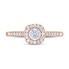 Thumbnail Image 3 of Previously Owned Diamond Engagement Ring 3/8 ct tw Round 14K Rose Gold