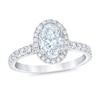 Thumbnail Image 1 of Previously Owned Royal Asscher Letizia Diamond Engagement Ring 1 1/2 ct tw Oval 14K White Gold