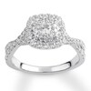 Thumbnail Image 1 of Previously Owned Diamond Engagement Ring 1 ct tw Round-cut 14K White Gold