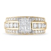 Thumbnail Image 3 of Previously Owned Diamond Engagement Ring 2-5/8 ct tw Princess/Round 14K Yellow Gold